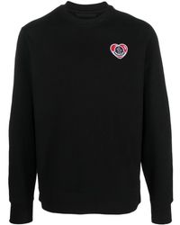 Moncler - Sweatshirt mit Logo-Patch - Lyst