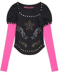 Chopova Lowena - Top Janine Con Apliques - Lyst