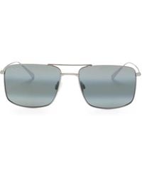 Maui Jim - Double-Bridge Rectangle Sunglasses - Lyst