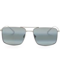 Maui Jim - ダブルブリッジ レクタングルフレーム サングラス - Lyst