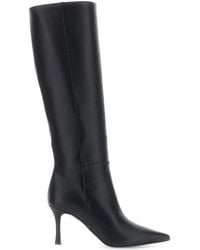 Pollini - Aria Pointed-Toe Knee-Length Boots - Lyst