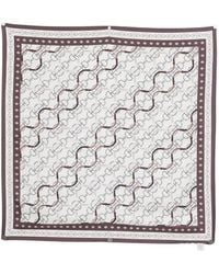 Eleventy - Chain-Print Silk Scarf - Lyst
