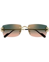 Cartier - Décor C Rimless Sunglasses - Lyst