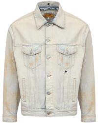 MM6 by Maison Margiela - Distressed Denim Jacket - Lyst