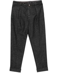 Berwich - Pleated Turn-Up Trousers - Lyst