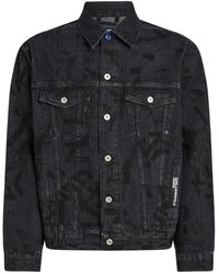 Karl Lagerfeld - Logo-Print Denim Jacket - Lyst