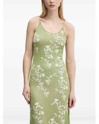 Desigual - Floral-Print Open-Back Midi Dress - Lyst