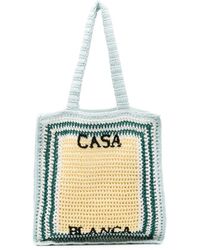 Casablanca - Crochet Cotton Tote Bag - Lyst