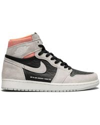 Nike - Air 1 Retro High Og "Neutral/Hyper Crimson" Sneakers - Lyst