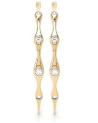LOEV - 14Kt Recycled Curve Diamond Earrings - Lyst