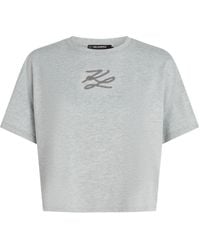 KARL LAGERFELD - K/Autograph Sequin-Embellished T-Shirt - Lyst