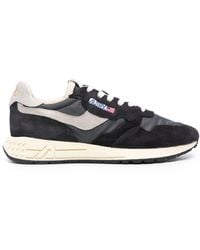 Autry - Reelwind Low Sneakers In Black Nylon And Suede - Lyst