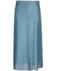 Calvin Klein - Falda Midi A Paneles - Lyst