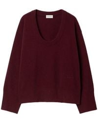 House of Dagmar - Scoop-Neck Wool Sweater - Lyst