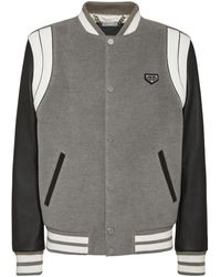 Philipp Plein - Bomberjack Met Leren Mouwen - Lyst