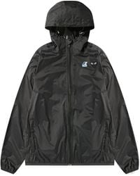 Comme des Garçons - X K-Way Logo-Patch Hooded Jacket - Lyst
