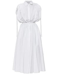 Givenchy - Cotton Dress With Draping - Lyst
