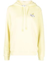 Off-White c/o Virgil Abloh - Floral Arrows Cotton Hoodie - Lyst