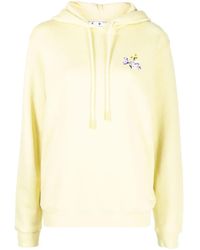 Off-White c/o Virgil Abloh - Floral Arrows Cotton Hoodie - Lyst