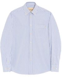 Valentino Garavani - Cotton Poplin Shirt With Vgold Stripes - Lyst