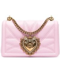Dolce & Gabbana - Medium Devotion Quilted Shoulder Bag - Lyst