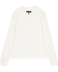 Rag & Bone - Waffle-Knit Long-Sleeve T-Shirt - Lyst
