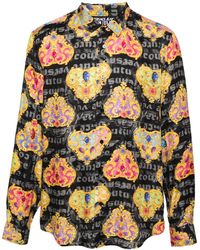 Versace Jeans Couture - Camicia Con Stampa Heart Couture - Lyst