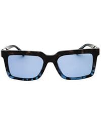 GUESS EYEWEAR - Tortoiseshell-Effect Rectangle-Frame Sunglasses - Lyst