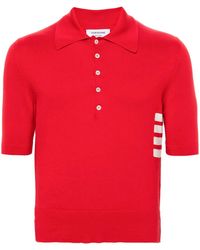 Thom Browne - Polo Holgado Con Motivo 4-Bar - Lyst