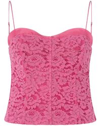 Pinko - Lace Bustier Top - Lyst