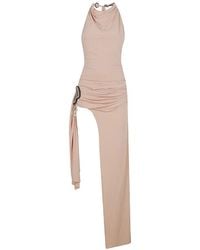 Amen - Bead-Embellished Ruched Dress - Lyst