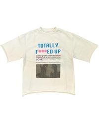 Astrum - Graphic-Print Raw-Cut T-Shirt - Lyst