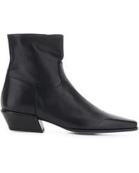 Semicouture - Marisa Square-Toe Ankle Boots - Lyst