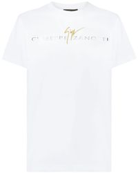 Giuseppe Zanotti - Logo-print Cotton T-shirt - Lyst