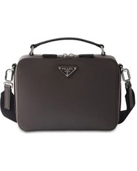 Prada - Borsa Tote Brique Media - Lyst