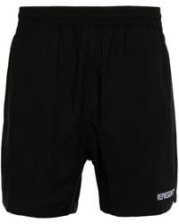 Represent - Embroidered-Logo Track Shorts - Lyst