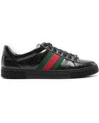 Gucci - Ace GG Crystal-canvas Sneakers - Lyst