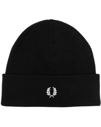 Fred Perry - Logo-embroidered Knitted Beanie - Lyst