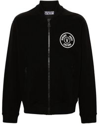 Versace Jeans Couture - Logo-Print Zip-Up Sweatshirt - Lyst