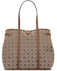 Guess - Neda 4G Logo Peony Tote Bag - Lyst