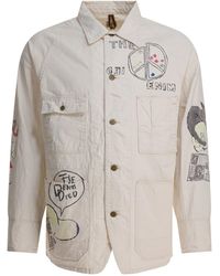 Kapital - Graphic-Print Cotton Shirt Jacket - Lyst