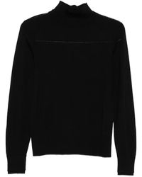 Seventy - High-Neck Wool Sweater - Lyst