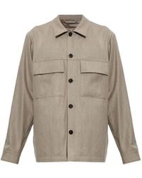 Paul Smith - Flanellen Shirtjack Van Wol-Kasjmier - Lyst