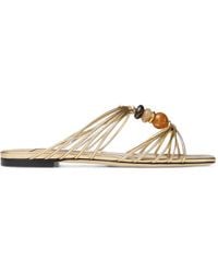 Jimmy Choo - Lova Mule Flat Sandals - Lyst