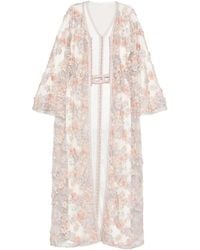 Reem Al Dhaheri - Floral Embroidered Maxi Kaftan - Lyst