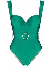 Noire Swimwear - Belted One-Piece Swimsuit - Lyst