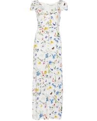 Alice + Olivia - Tara Printed Long Dress - Lyst