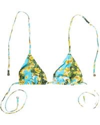 Dolce & Gabbana - Floral-Print Halterneck Bikini Top - Lyst