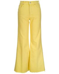 Mother - The Tomcat Roller Flared Jeans Met Franje - Lyst