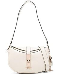 Guess - Brooke Logo Charm Shoulder Bag - Lyst